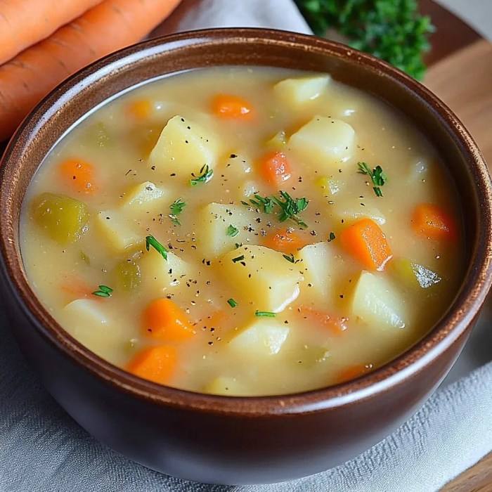 Potato and vegetable soup recipe