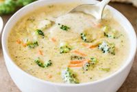 Recipe for easy broccoli cheese soup