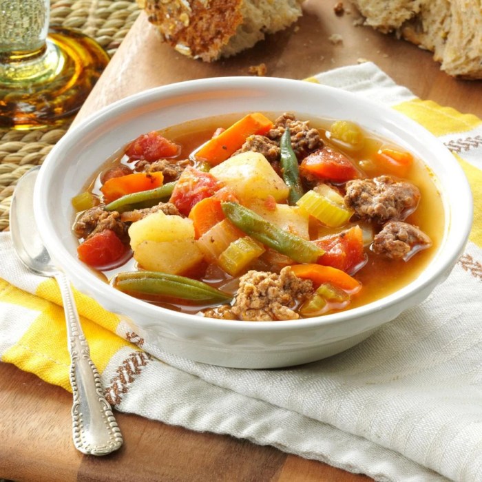 Recipe for hamburger soup with noodles