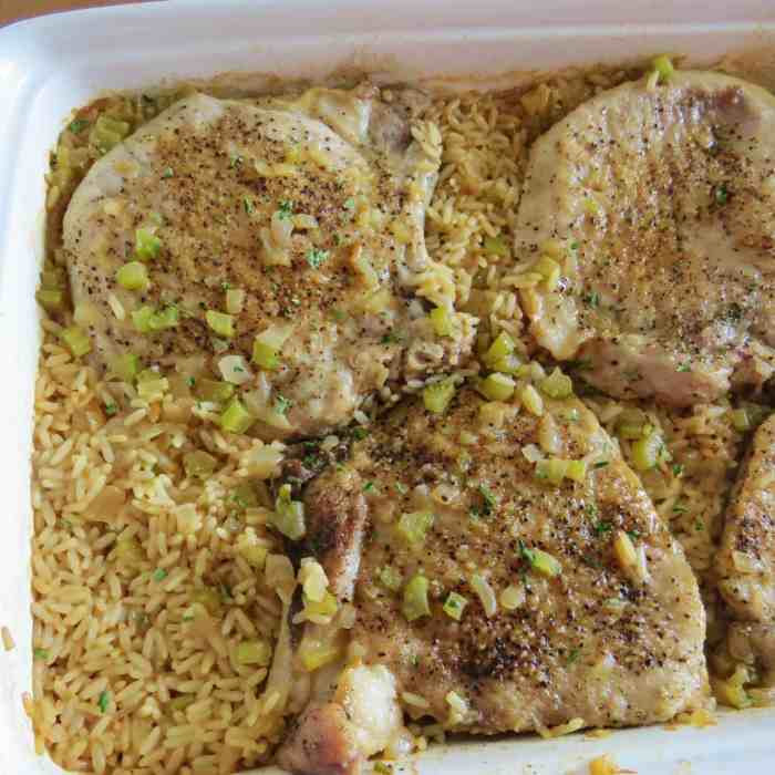 Recipe pork chops rice cream of mushroom soup