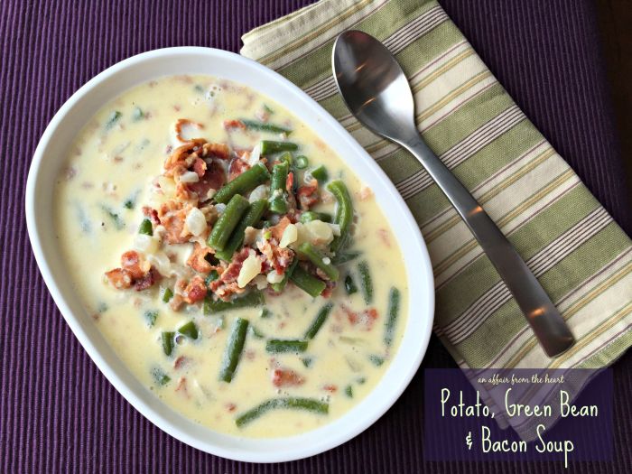 Soup green bean potato bacon beans ham recipe string potatoes meals creamy make recipes garden fresh weeknight families busy easy