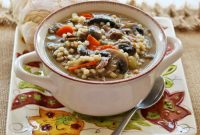 Recipe for beef mushroom barley soup